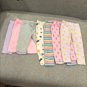 Hanna Andersson Seven Pairs of Leggings, size 3T, Play condition.